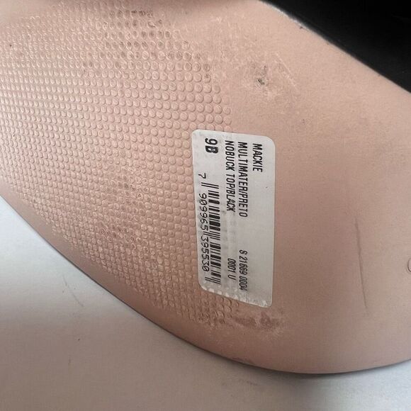 Schutz Women's Black Mackie Nubuck Leather Mid Block Western Booties Size 9 NWOT - Picture 7 of 11